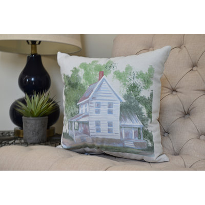 Farmers Market Reversible Throw Pillow