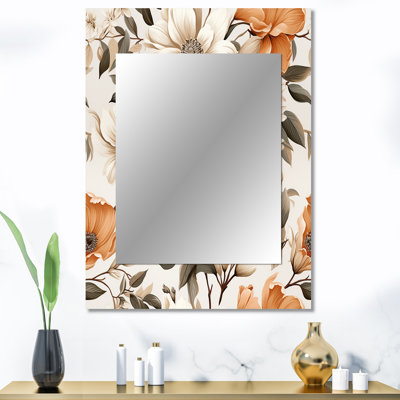 Vintage Florals - Plants Mirror Wall Decor