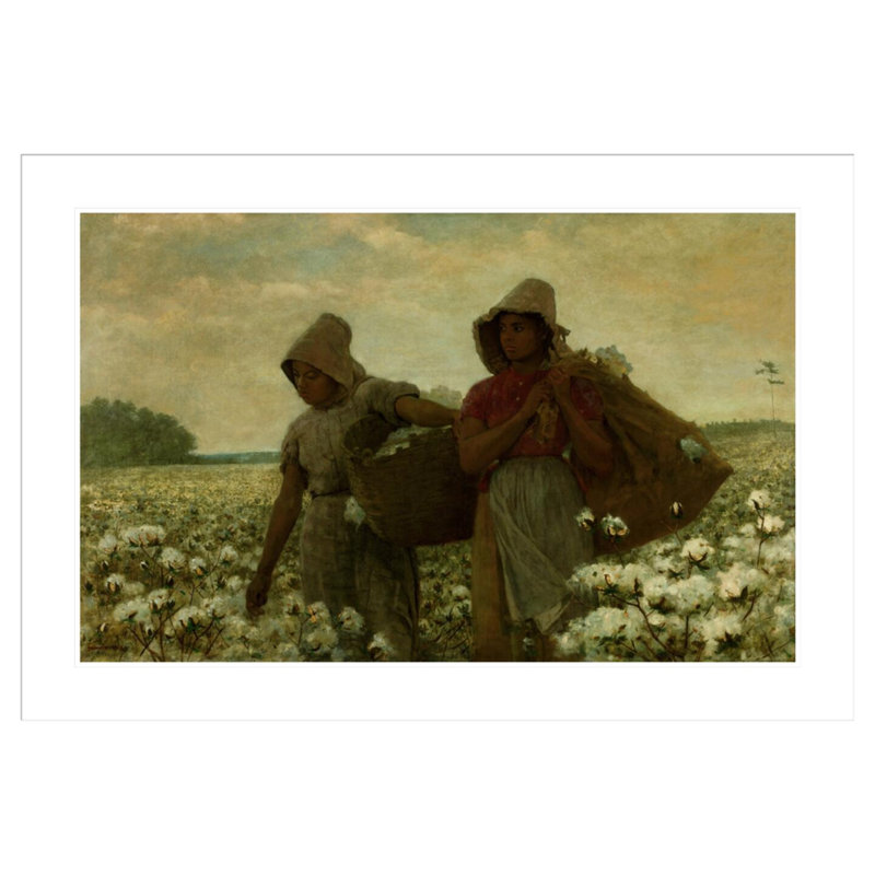 The Cotton Pickers par Winslow Homer - Impression sur toile, H 28,85 po x l 41,5 po