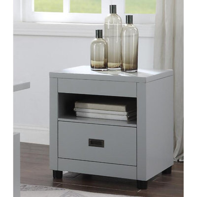 Table de bout grise