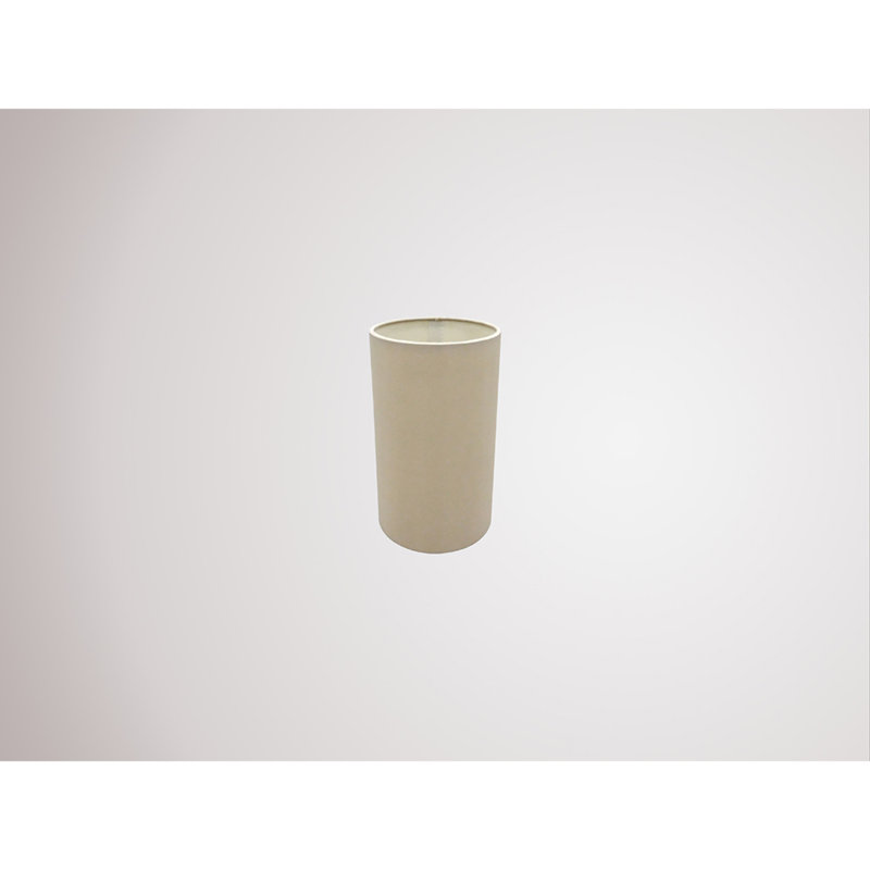 20cm H Faux Silk Drum Lamp Shade, Nude Beige