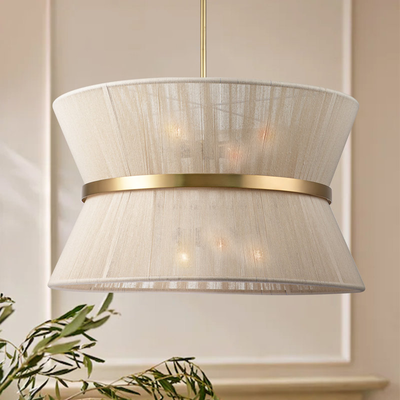 Hassler 8-Light Rope Chandelier , Bleached Natural Rope
