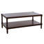 Table basse à 4 pieds en bois massif avec rangement Gladston-1799599929