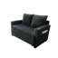 Fauteuil inclinable multifonctionnel en velours côtelé gris foncé de 53 pouces, dossier réglable, lit de charge, réglable en cinq positions,-1207976100