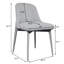 Chaise d'appoint rembourrée en bois massif H 32,7 po-2129924594