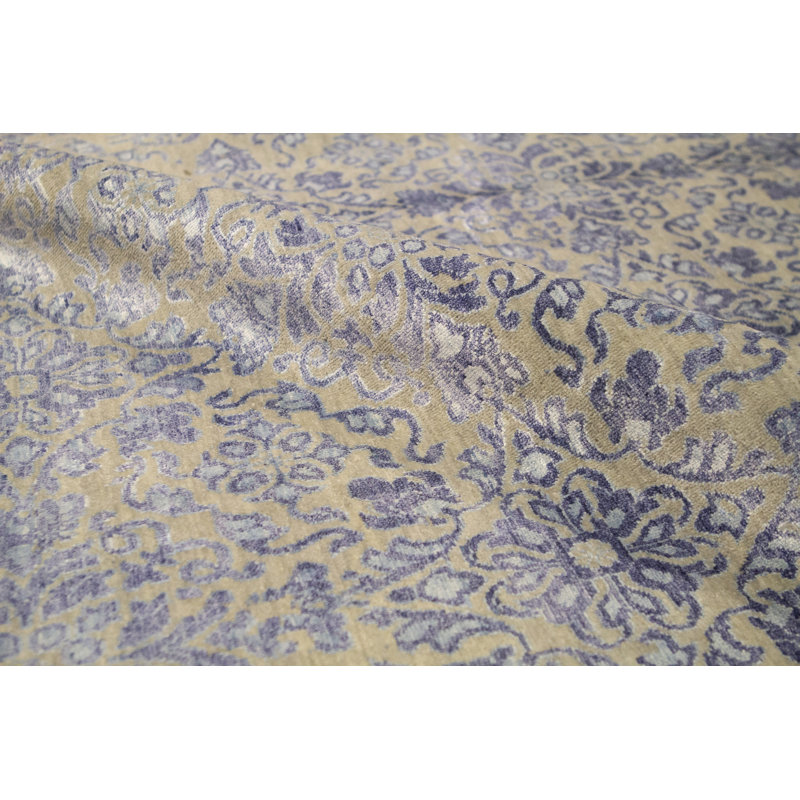 Brookhaven Floral Area Rug in Blue