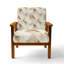 Chaise d'appoint moderne avec accoudoirs beige-725839945