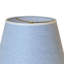 Abat-jour en lin bleu festonné - abat-jour rigide moderne 10 po-124073792-124073795
