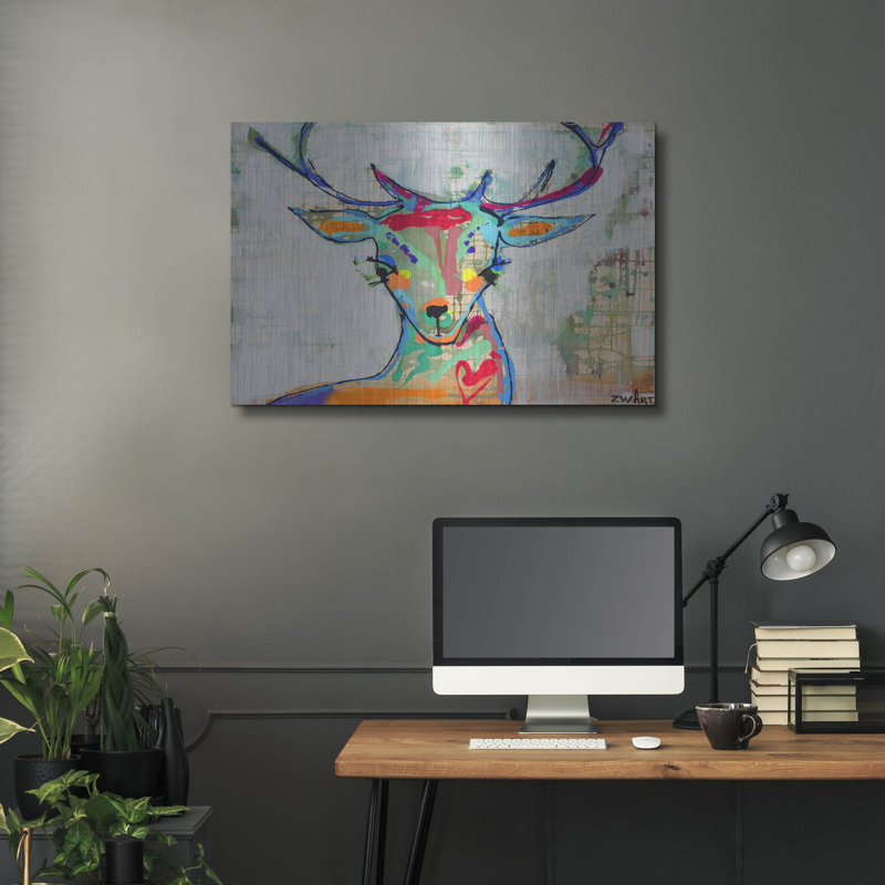 «Deer Mist» par Zwart, H 12 po x l 16 po