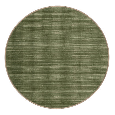 Machine Washable Solid Brown Area Rug