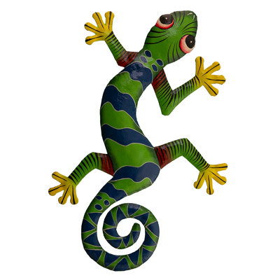 Grand gecko peint