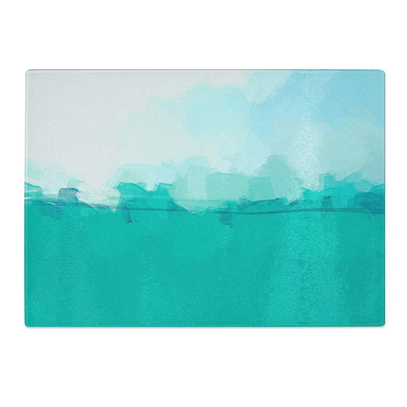 Tempered Glass Water Level Chopping Board, 28.5 cm W x 20 cm L