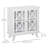 Storage Cabinet with Fretwork Doors Shelf Modern Sideboard Buffet-1148608328