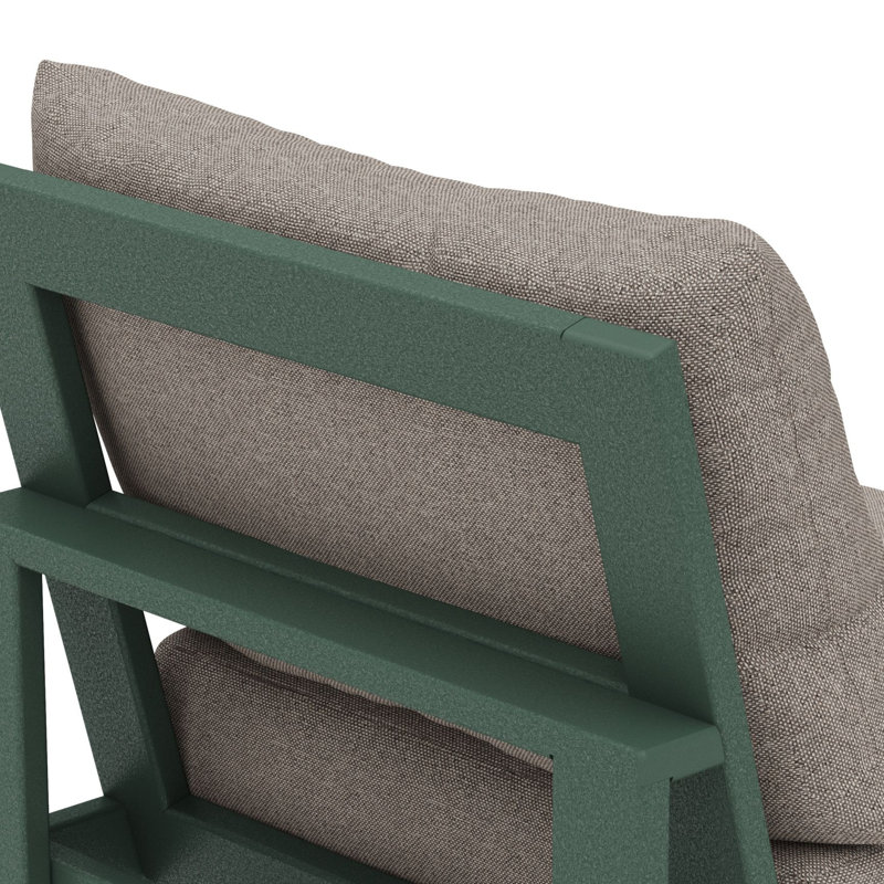  Chaise sans accoudoirs modulaire POLYWOOD® Edge, Revolution® tweed patiné, Vert