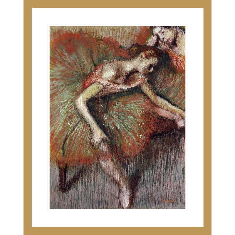 «Dancers» par Edgar Degas, impression giclée sur cadre, H 29,39 po x l 23,5 po