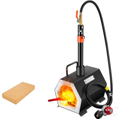 Propane Forge Portable, Single Burner Tool And Knife Making, Large Capacity Blacksmith Farrier Forges, Mini Furnace Blacksmithing, Gas Forging Tools A