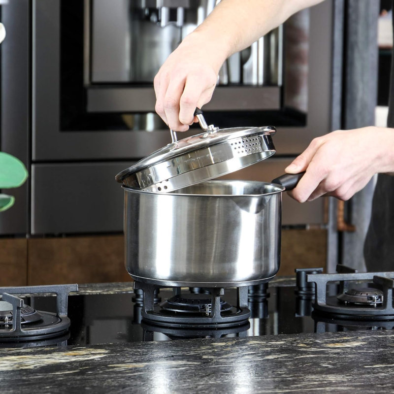 2.6L Stainless Steel Saucepan Set