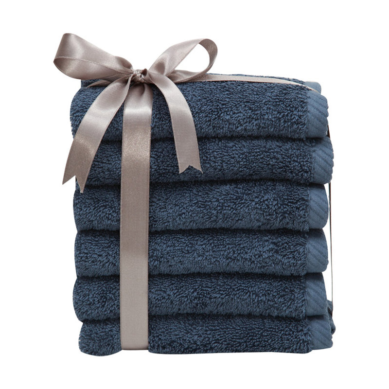 Essuie-mains doux en coton turc, Bleu minuit