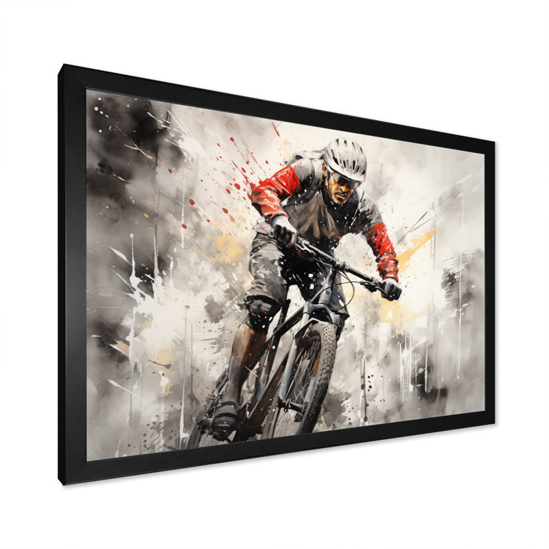 Pédale de bicyclette Power I - impression, Cadre photo noir, H 24 po x l 32 po x P 1 po