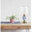 Pulcherie 44Cm White/Blue Table Lamp-357445544