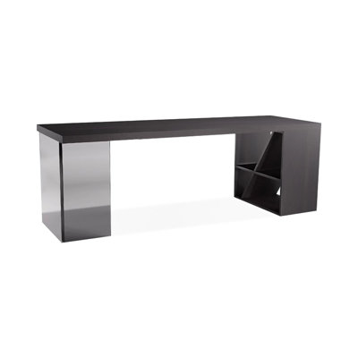 Bureau rectangulaire en bois massif Smoky Wood
