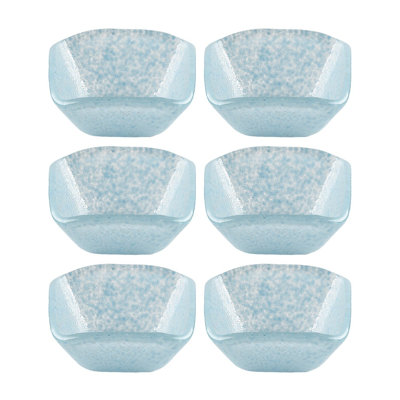 Glass Dinnerware 2.25" x 2.25" x h:1.5" 2 oz. Square  Glass Ramekin (Set of 6)