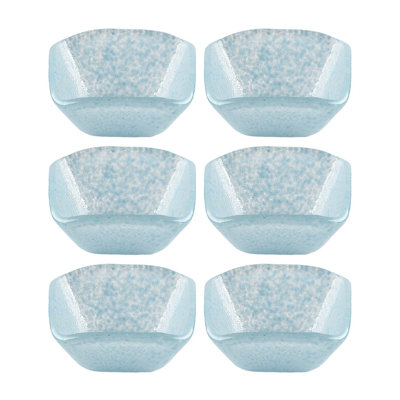 Vaisselle en verre 2,25 po x 2,25 po x H: 1,5 po Ramequin en verre carré de 2 oz (ensemble de 6)