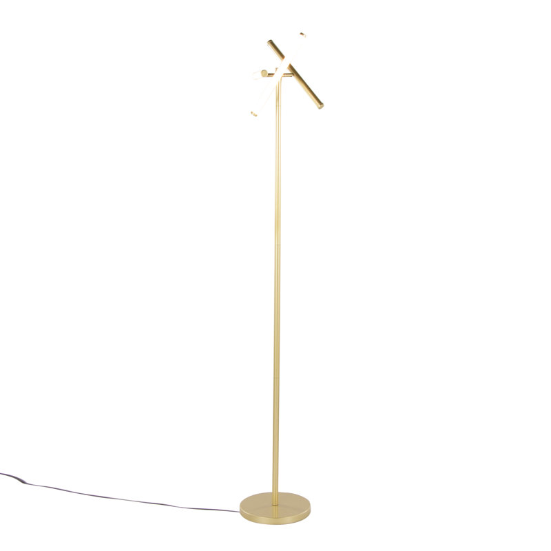 Lampe sur pied pivotante 65 po Icicle, Or, Or