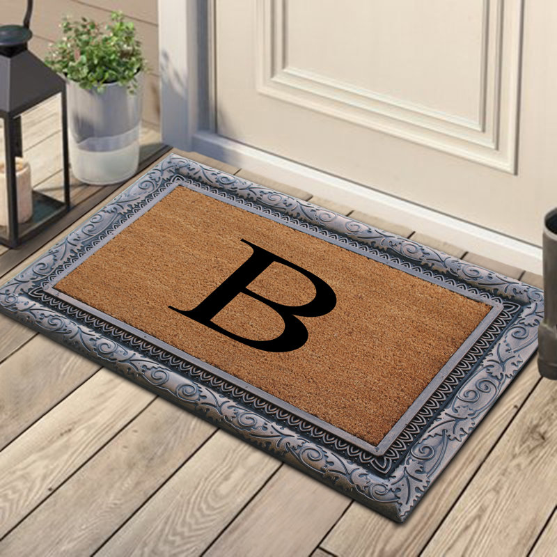 Tapis d’extérieur antidérapant anti-dérapant 36" x 24" en caoutchouc et coco Mazama, B