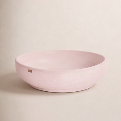 Konkretus Fladd 14.5'' Concrete Circular Bathroom Sink