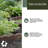 Tierra Verde 47"L Scallop Recycled Rubber Garden Border & Edging, Earth, 2-Pack