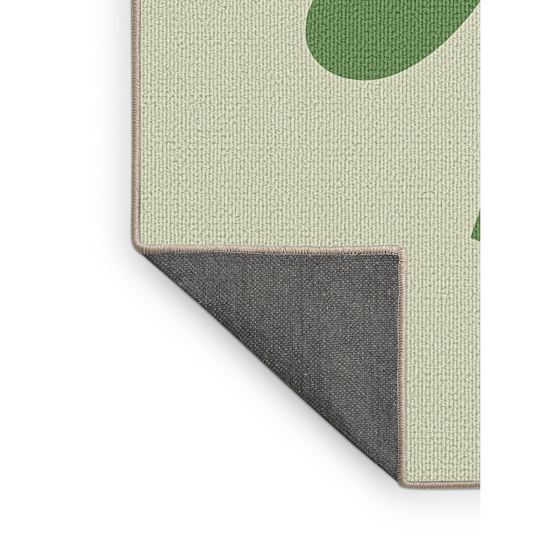 Soft Plush Feemster St Patties Modern & Contemporary Abstract Area Rug in Beige – Beige Binding, 7x9