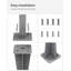 Songmics 11.5 cm W x 11.5 cm D Steel Freestanding Awning