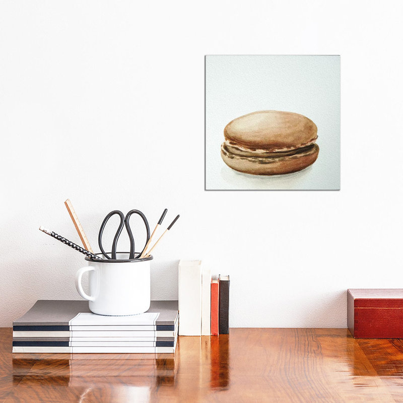 Chocolate Macaron by Jennifer Redstreake - Wrapped Canvas Print, 30.48 cm H x 30.48 cm W