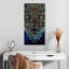 Loup bleu abstrait-823922885
