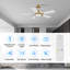 Ventilateur de plafond à 4 pales 42 po intérieur / extérieur avec lumière DEL de 42 po d'intérieur / extérieur avec télécommande, à intensité variable-111776234-111653332-111776235
