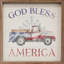 God Bless America Flag - camion blanc-1428889955
