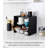 Tower Yamazaki Home Stackable Kitchen Rack, Storage Organizer Counter Shelf, Small, Stack up to Two-46492097-46492098