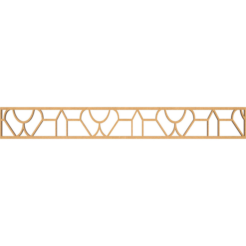 Moulure de panneau de bouleau Whitechapel, H 6 po x l 46,5 po x P 0,375 po, Bois aggloméré brut