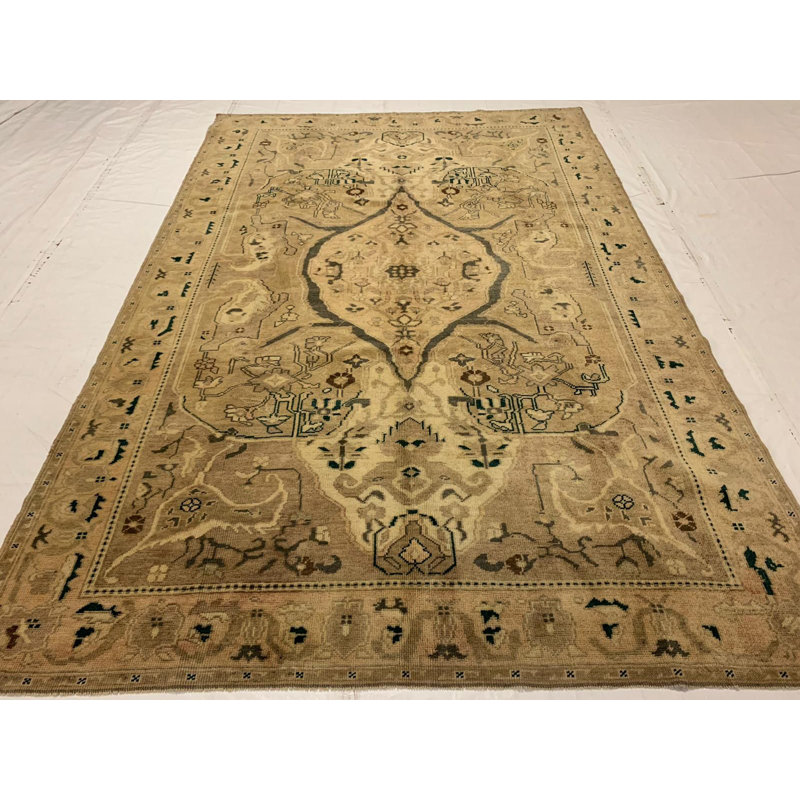 Tapis turc rétro fait à la main 7 x 10 Anatolian