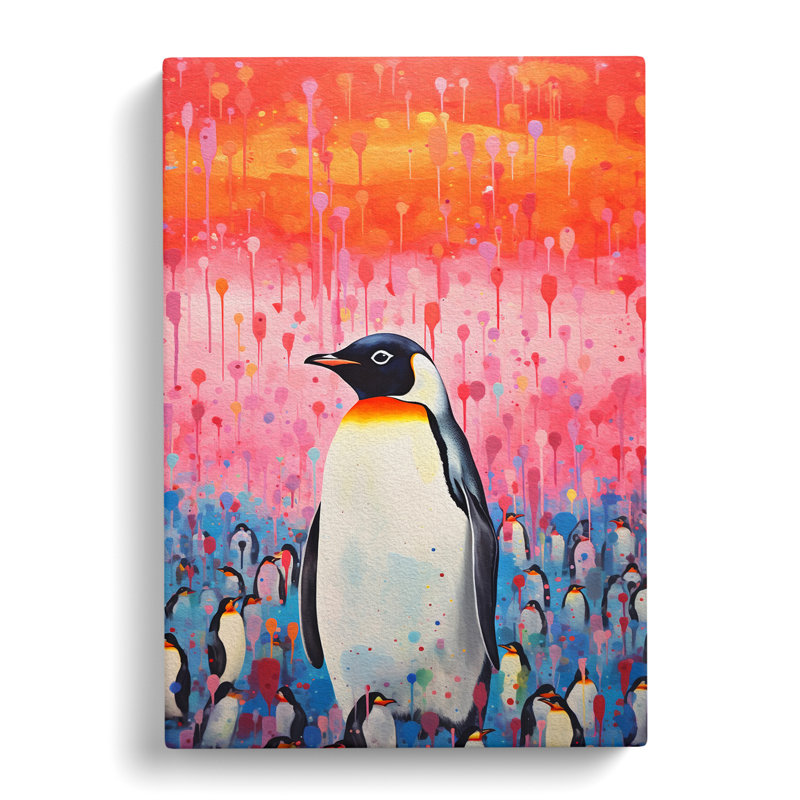 Penguin Colour Field - No Frame Print, 76cm H x 50cm W x 3cm D