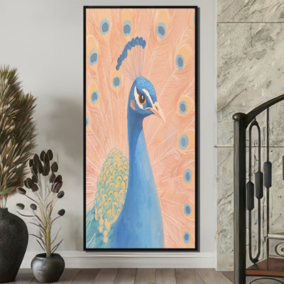 Plume de paon Hysell, aquarelle pastel II - paon, art mural