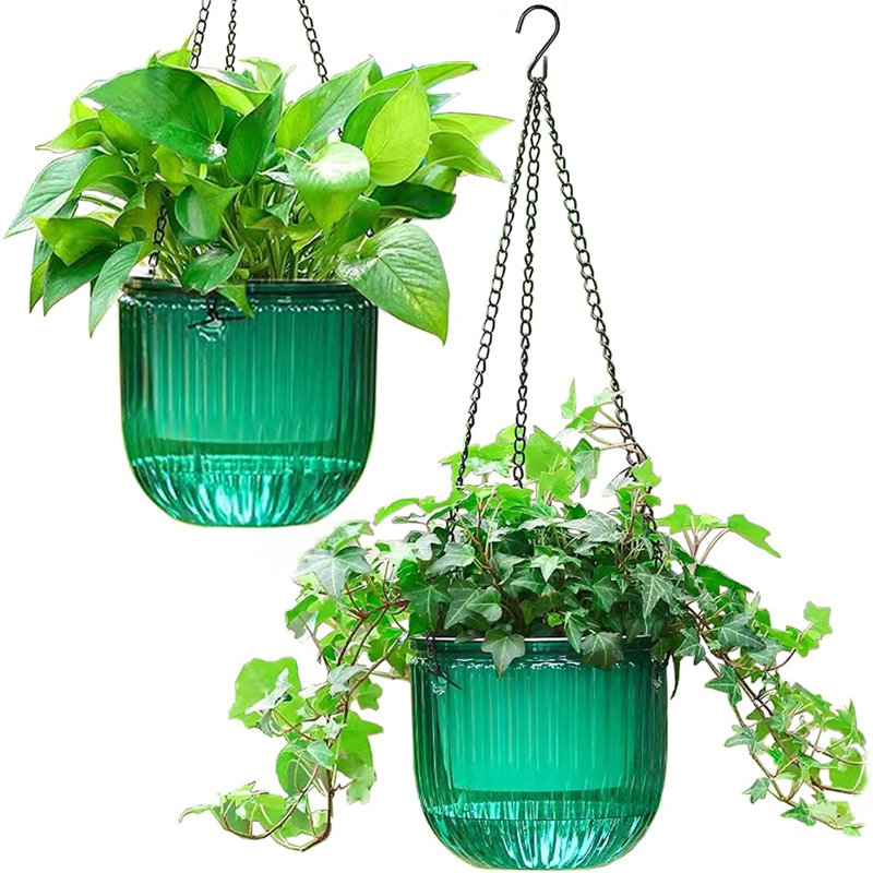Ensemble de 2 pots à fleurs suspendus