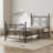 2PCS Single Metal Bed Frames With Headboard And Footboard For Kids Teenagers Adults-562172608