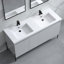 Meuble-lavabo double 61 po avec plateau en résine Kinser-87053316-102741002