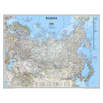 Carte murale classique de la Russie
