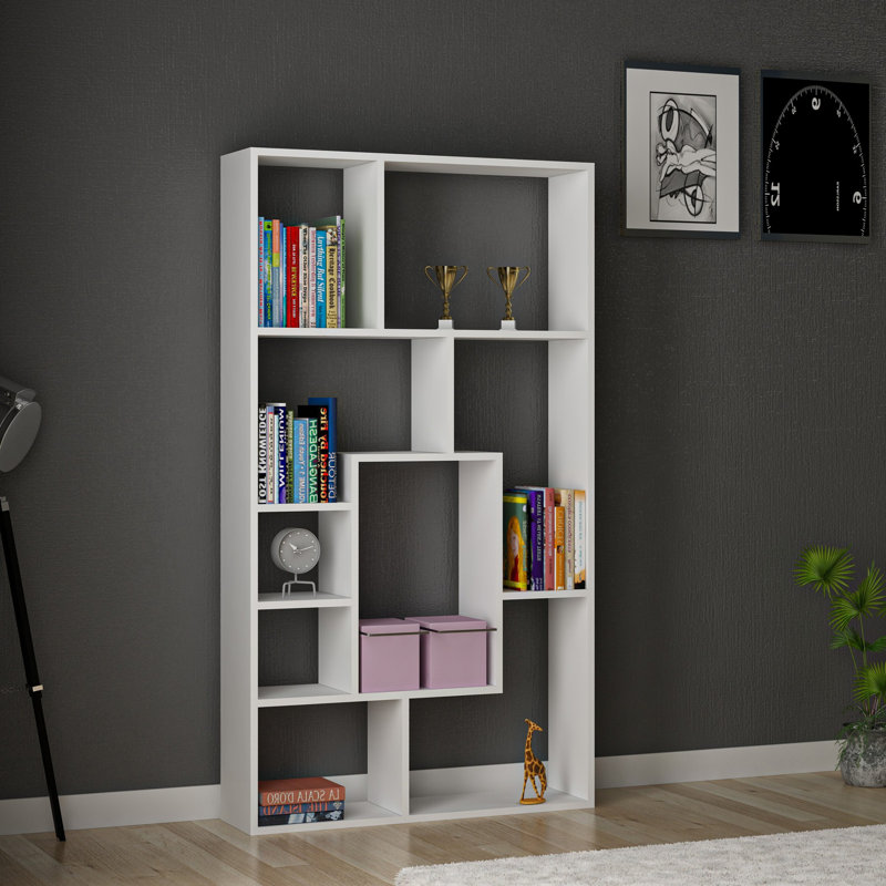 Bibliothèque géométrique H 63 "x l 35,4"