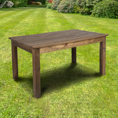 Rectangular Solid Pine Farm Dining Table