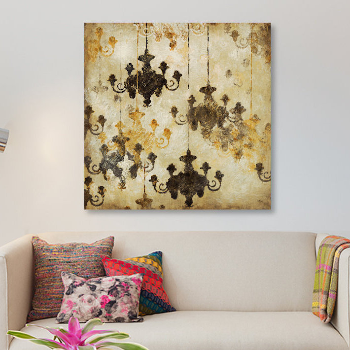 « raffinée i », impression sur toile, H 12 po x l 12 po x P 1,5 po, Toile tendue, Pas de tapis