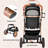 Pirecart 4-wheel Stable Pet Stroller For Medium Dogs/ Cats (55lbs Max) -3-in-1 Convertible Design With Removable Carrier & One-click Folding Mechanism-112650738